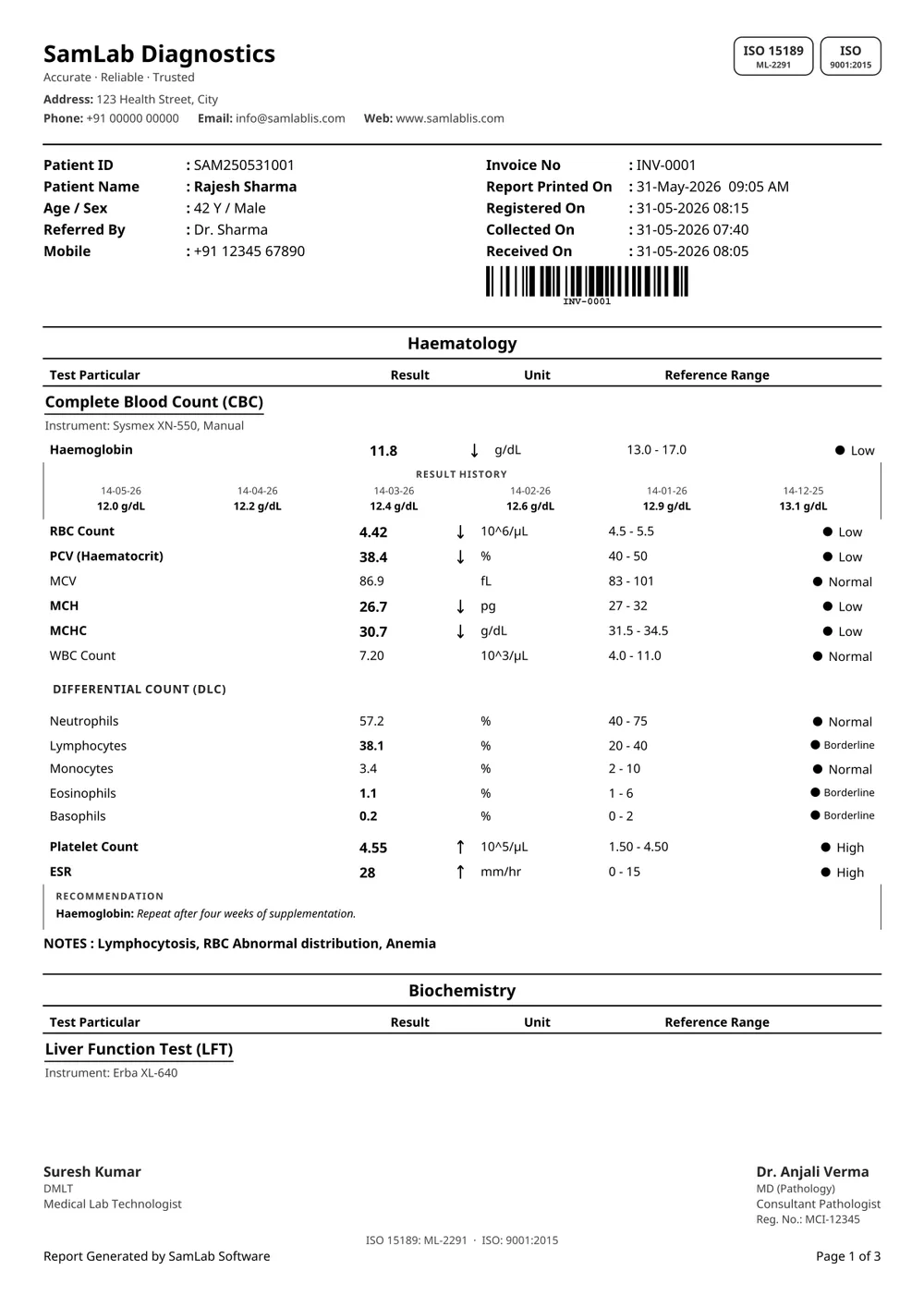 Basic 3 report, black & white print