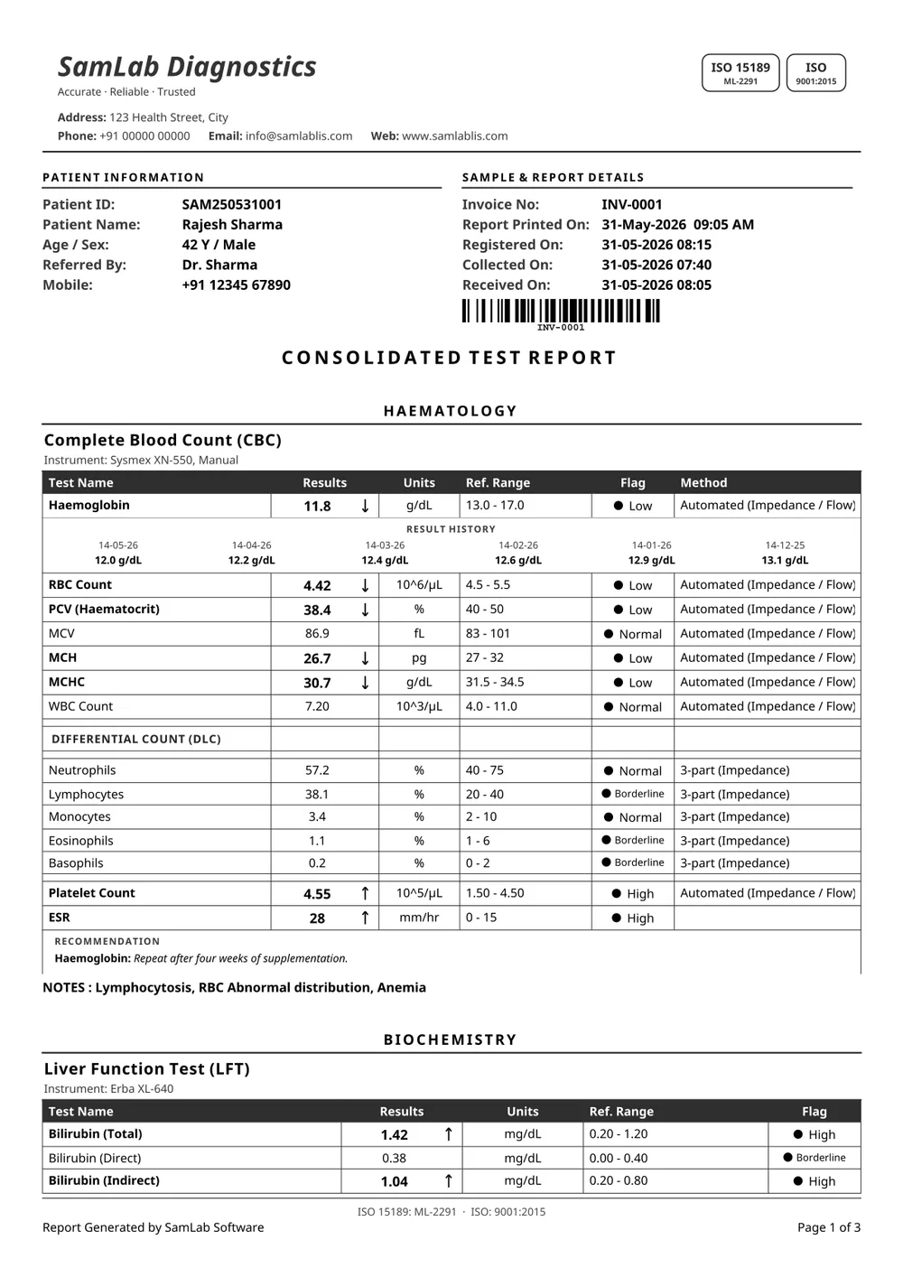 Grid 1 report, black & white print